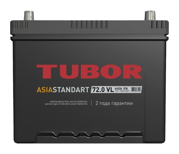 Tubor Asia Standart 6СТ-72.0 VL